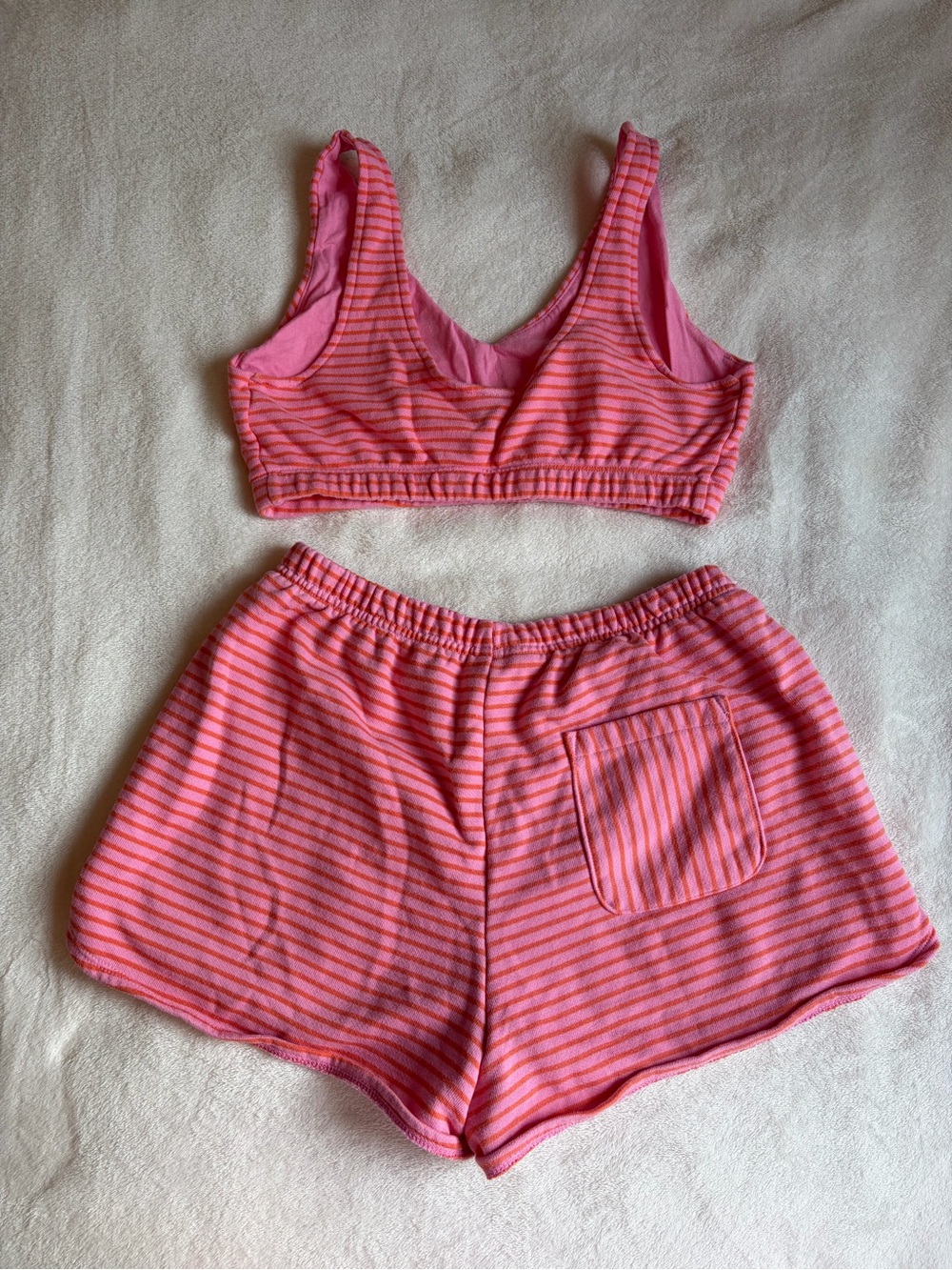 Wild Fable Striped Lounge Bralette & Short Set - Picture 3 of 5